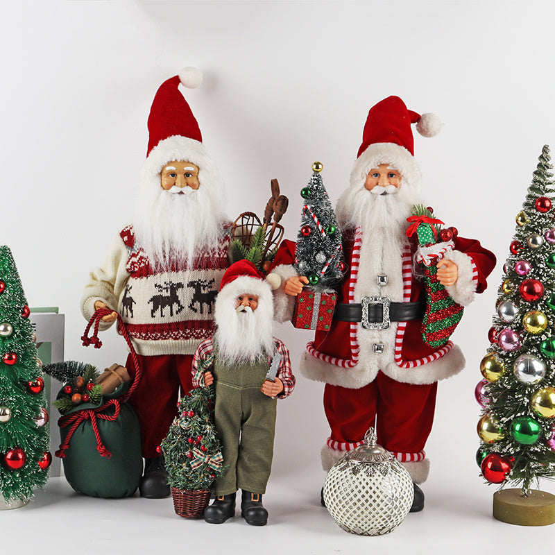 Papá Noel de tela: muebles y decoraciones para el hogar