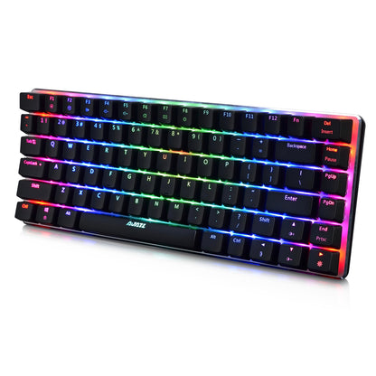 Teclado mecánico negro AK33rgb, teclado para juegos, ordenador portátil de escritorio, tecla completa, sin prisas por comer pollo, teclado de artefacto