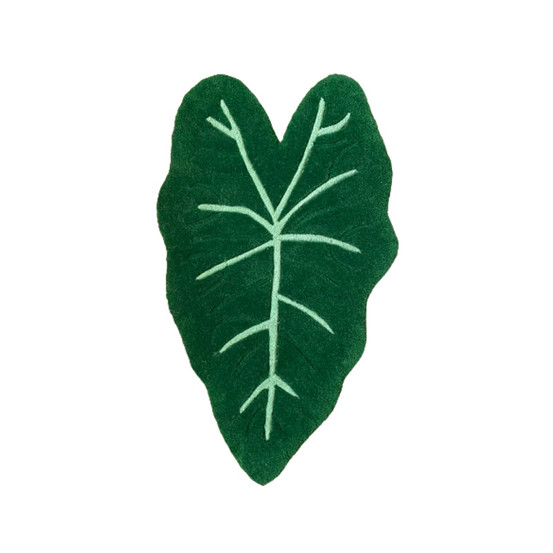 Hand Made Velvet Taro Leaf Acrylic Carpet