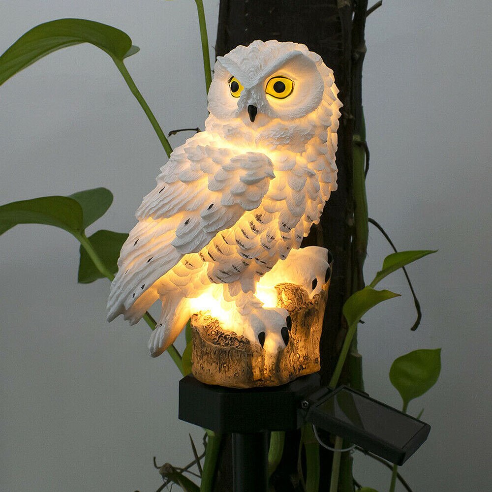 Vente chaude hibou lumière solaire avec LED solaire extérieur lumière solaire lampe solaire lumière de jardin solaire