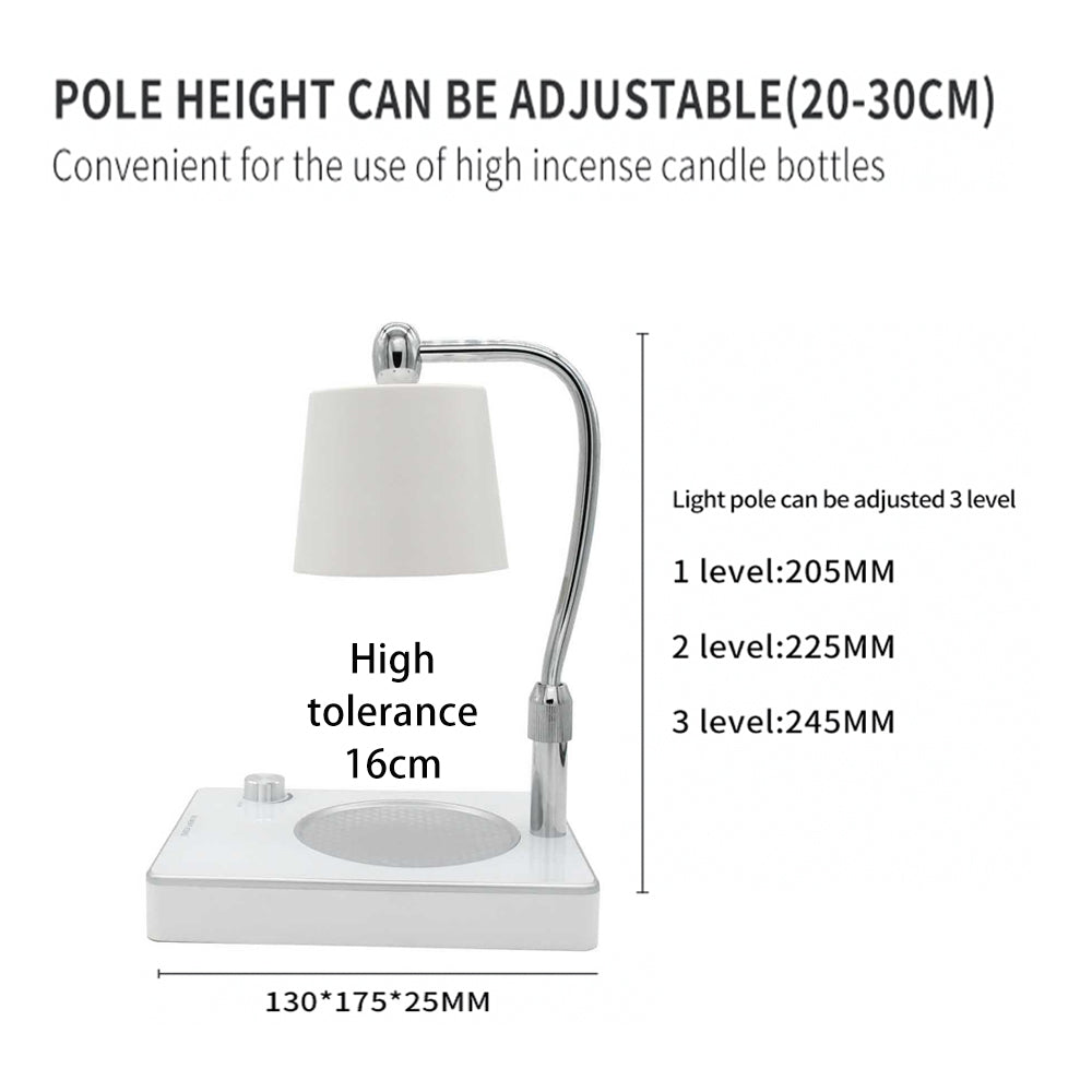 Remote control adjustable temperature table lamp