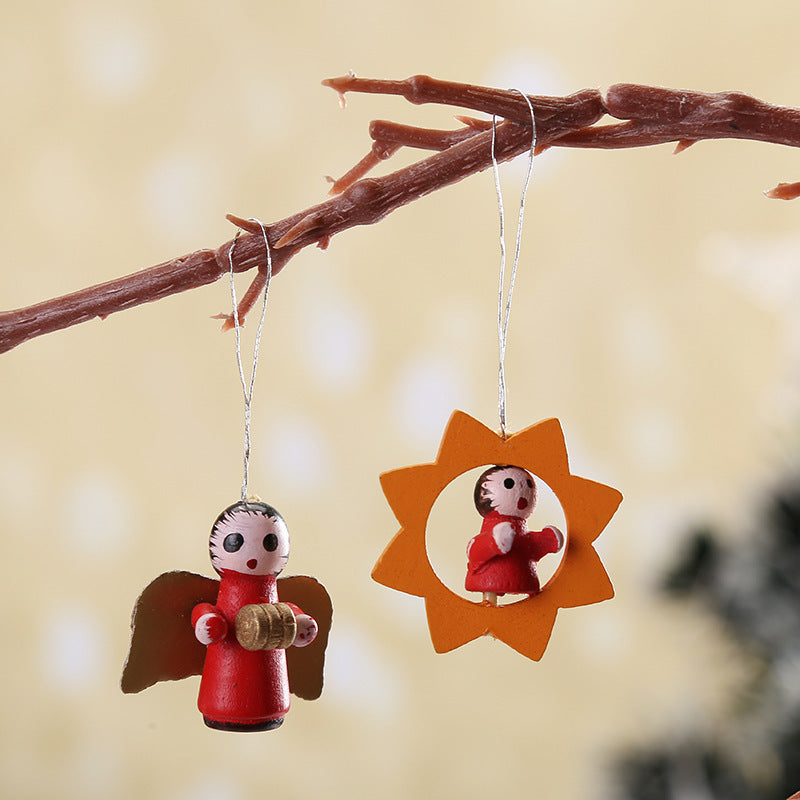 Décorations de Noël en bois petit pendentif