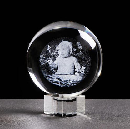 Boule de verre personnalisée, décoration de maison, boule de cristal