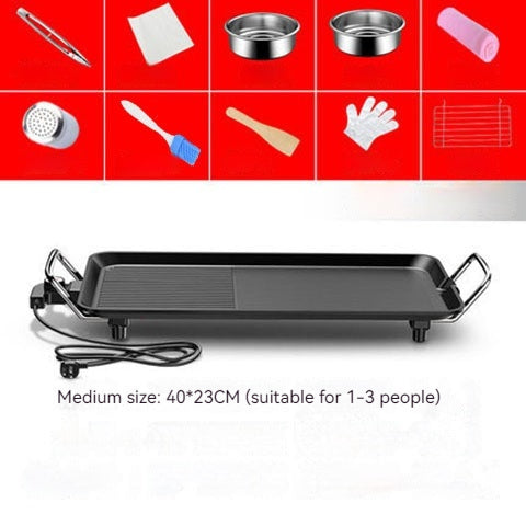 Smoke-free Non-stick Electric Baking Pan Household Multi-function Electric Barbecue