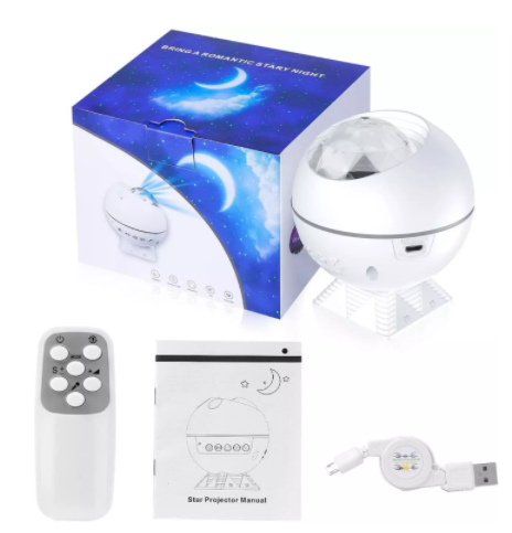 Commande vocale sphérique LED véhicule filigrane ciel étoilé lampe de Projection projecteur de galaxie