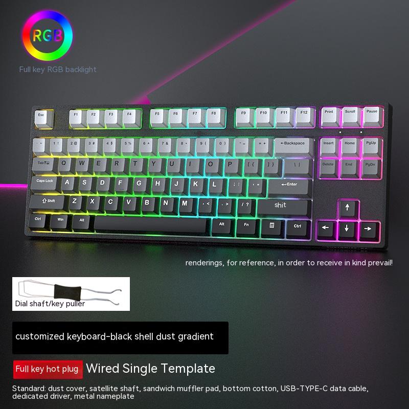 Clavier de poulet de jeu Axis Gaming monomode filaire échangeable à chaud