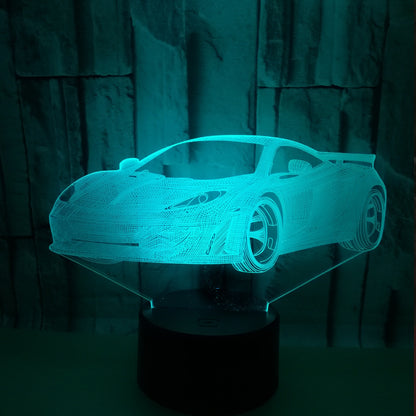 Luz nocturna estéreo 3D para coche.