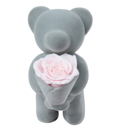 Oso de rosa de la vida eterna Oso de flores Oso de amor Enseña Regalo de Navidad Muñeca Oso