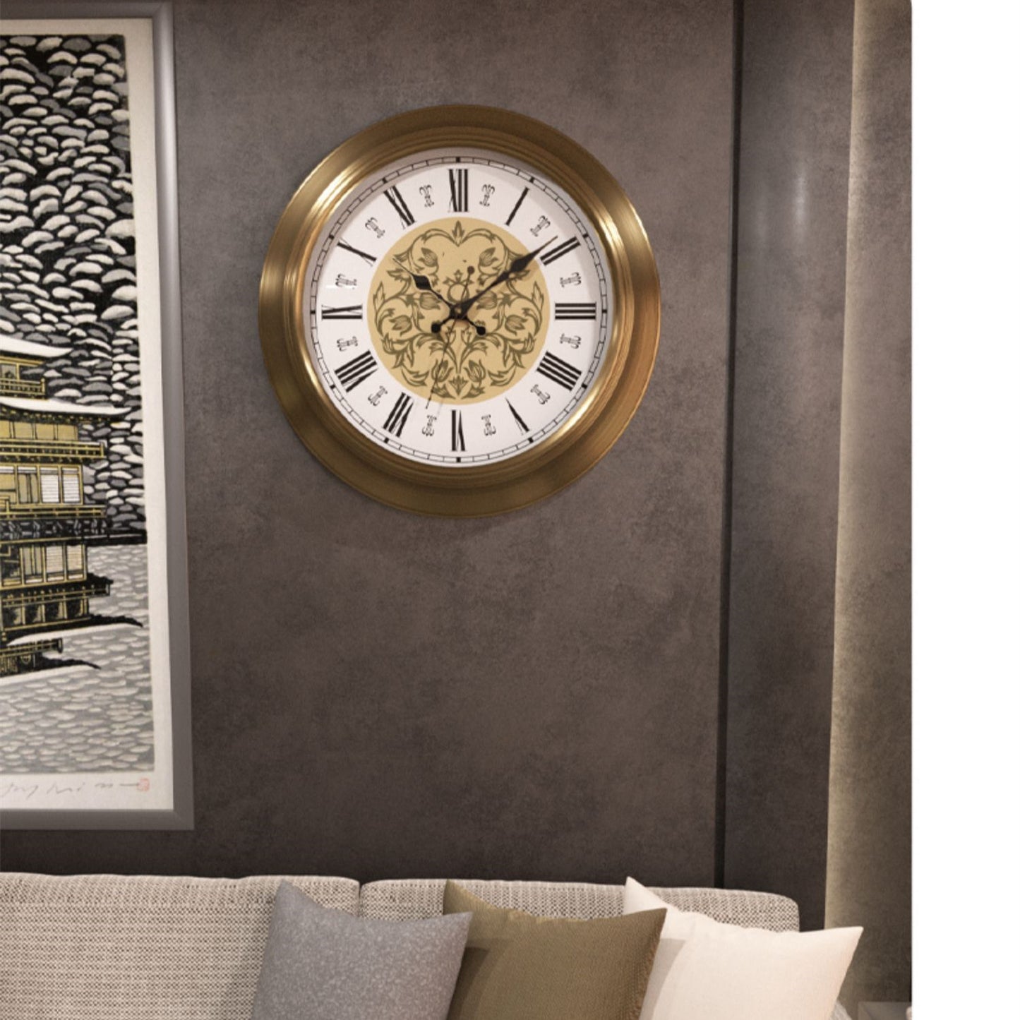 Horloge surdimensionnée silencieuse de 18 pouces à la mode