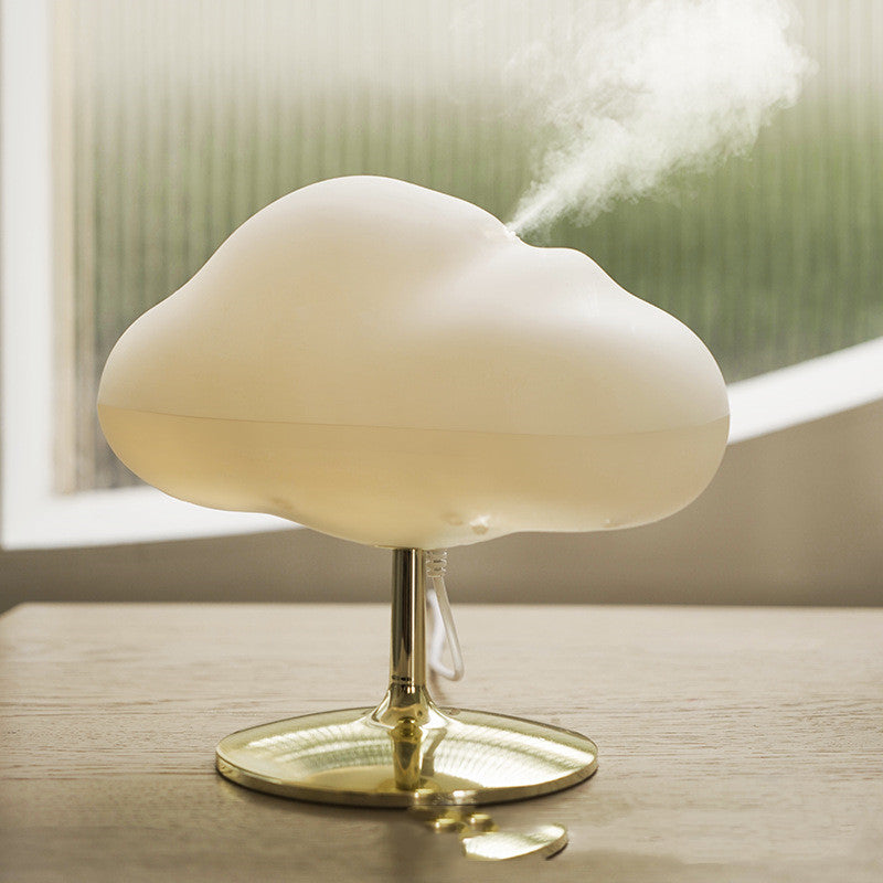 Humidificador de luz de ambiente colorido en forma de nube, hogar, dormitorio silencioso, mujeres embarazadas y bebés, puede usar difusor de Aroma