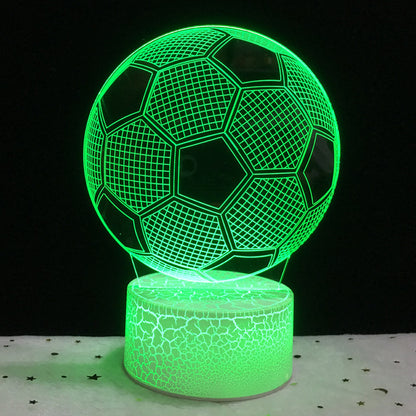 Color football 3D creative visual night light