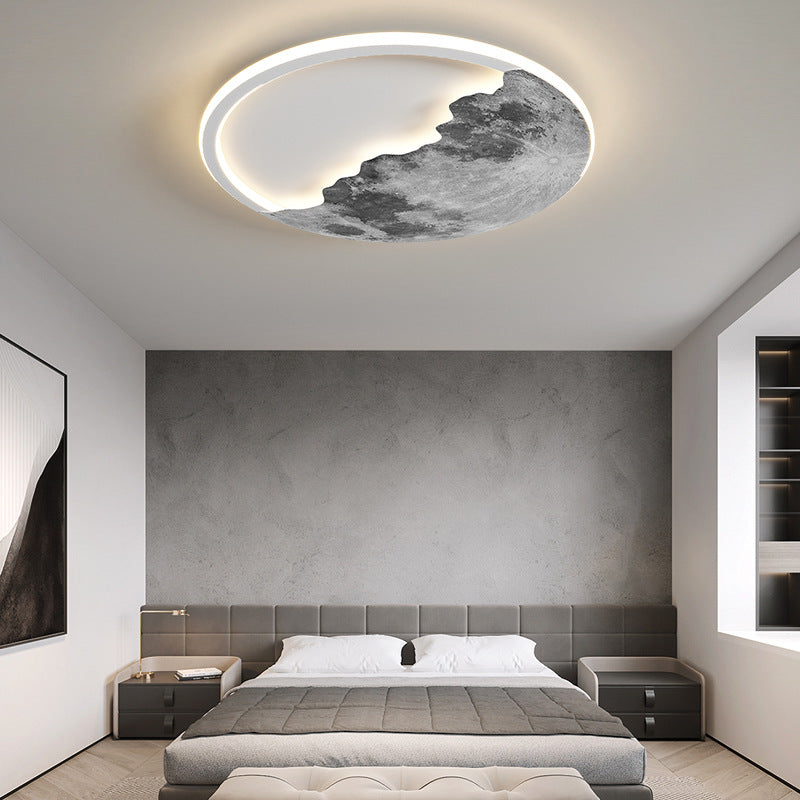 Planet Moon Ceiling Lamp Bedroom Creative