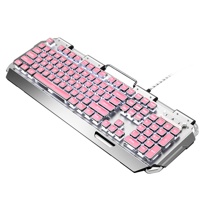 Teclado mecánico real rosa