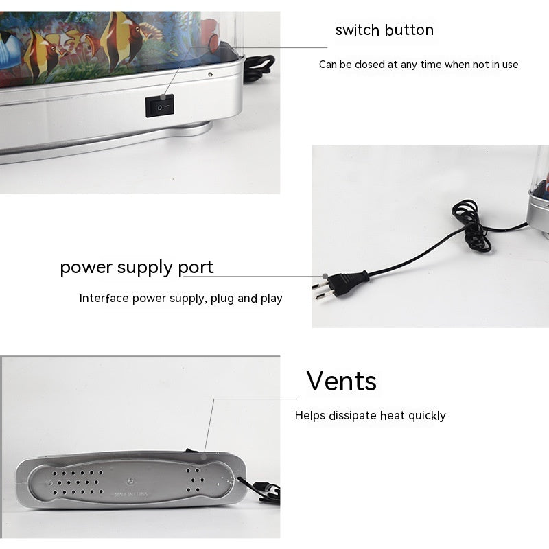 Lámpara de simulación de pez ornamental Decoración de noche para el hogar Decoración del hogar