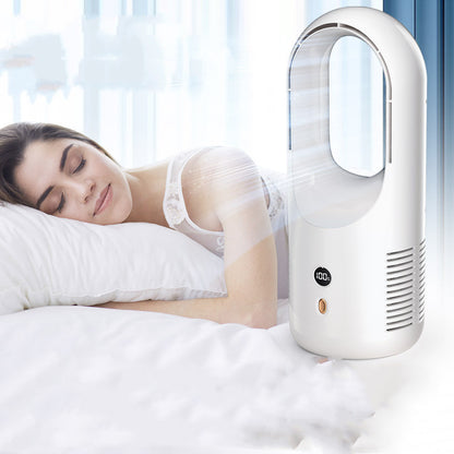 Ventilateur électrique sans lame, refroidisseur d'air Portable, rechargeable par Usb, affichage Led sans fil, Circulation silencieuse à 360 °