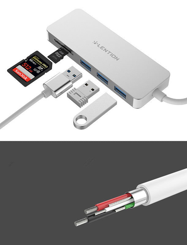 Usb3.0 HUB multi-function card reader