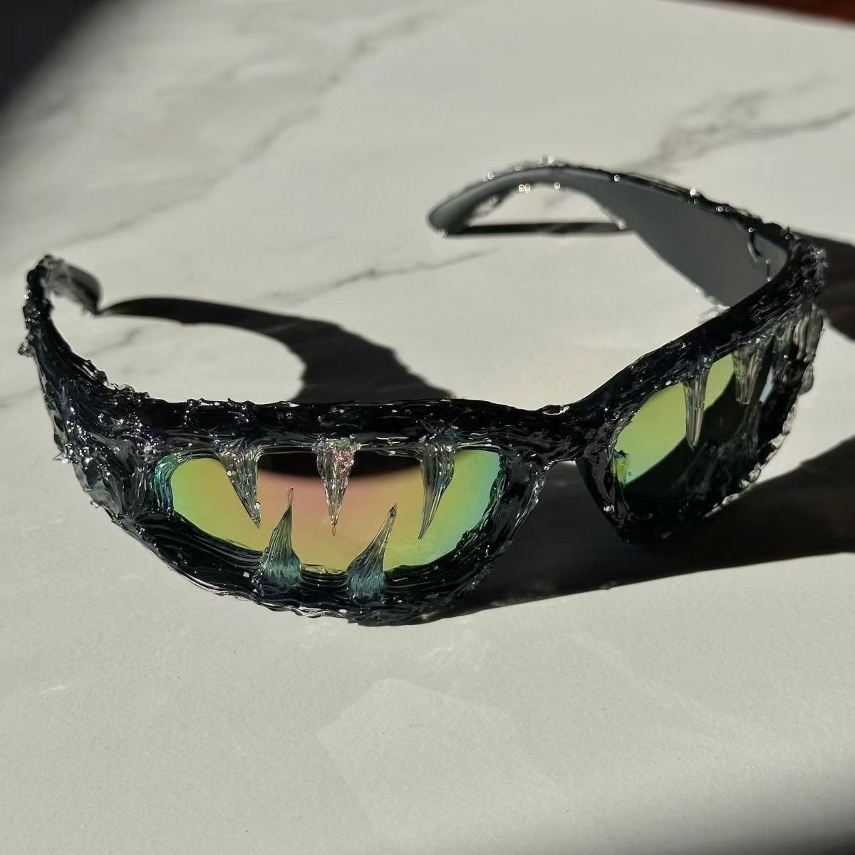 Lunettes de soleil époxy Halloween American Dark Tabby