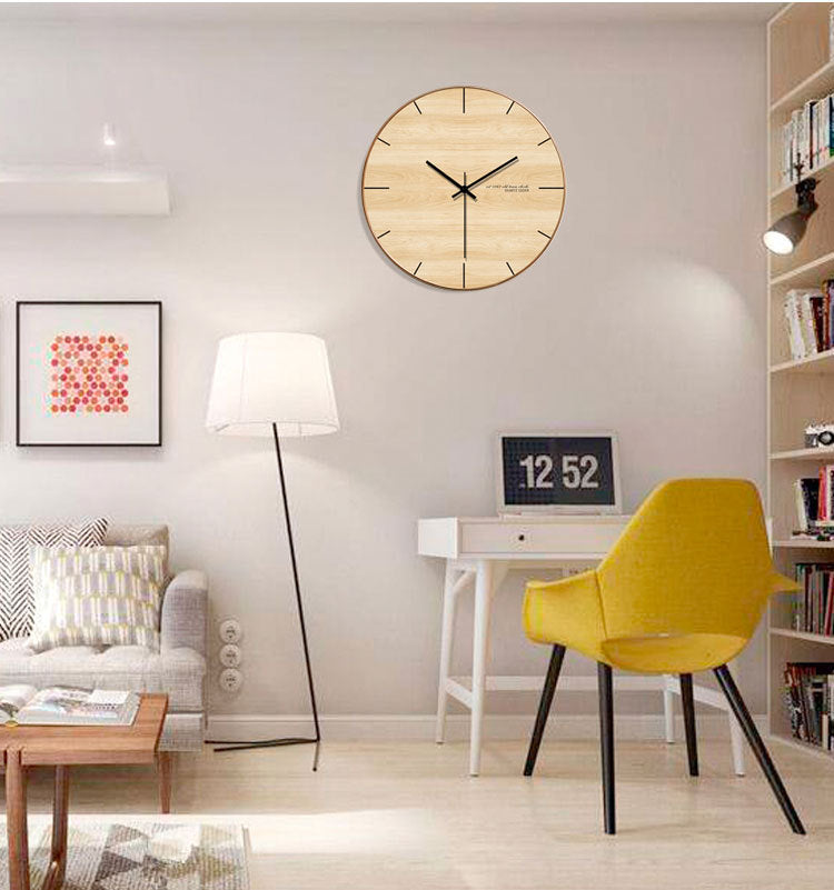 Simple home wall clock living room bedroom wall table