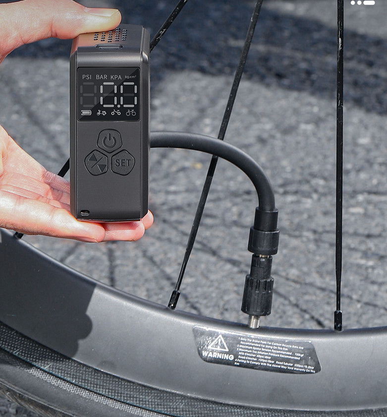 Mini neumático eléctrico portátil de alta presión, válvula francesa americana, aire para montar en bicicleta de montaña y carretera