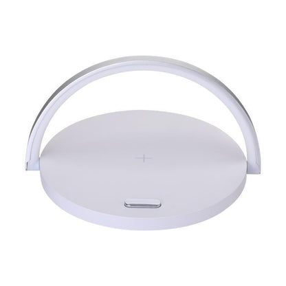 Soporte de bloque de cargador inalámbrico de 10w para teléfono inteligente, mesa plegable de carga rápida, soporte para teléfono con lámpara de mesa Led portátil