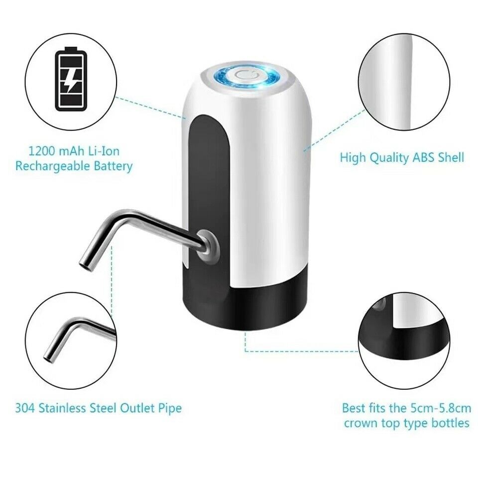 Botella de agua, dispensador Universal automático eléctrico, dispensador de agua USB de 5 galones, botella de agua potable automática