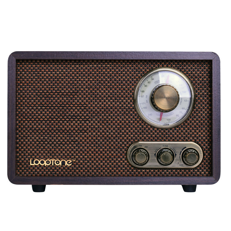 Wooden Old-Fashioned Semiconductor Home Bluetooth Radio