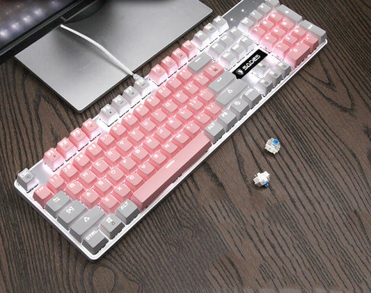 Conjunto de teclado y mouse mecánicos.