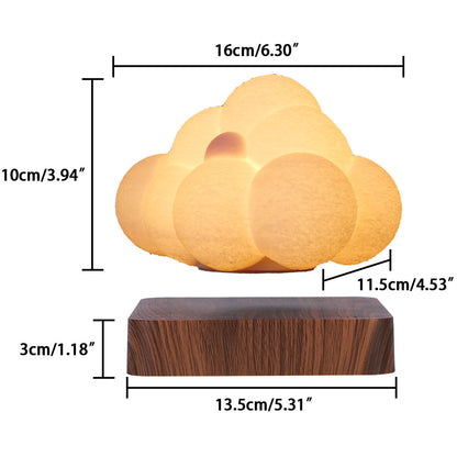 Nouveauté veilleuse lévitation magnétique nuage lampe créativité flottant 3D impression ampoule bureau décoration cadeau d'anniversaire