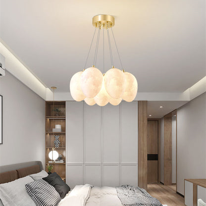 Nordic Modern Minimalist Creative Moon Bubble Living Room Chandelier