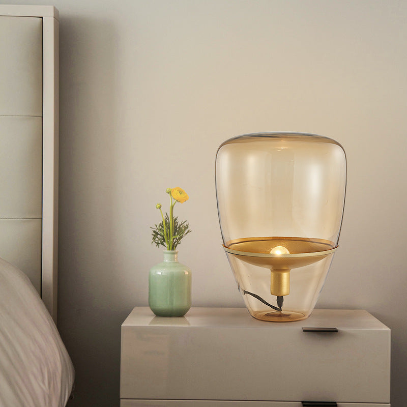 Simple and modern glass table lamp