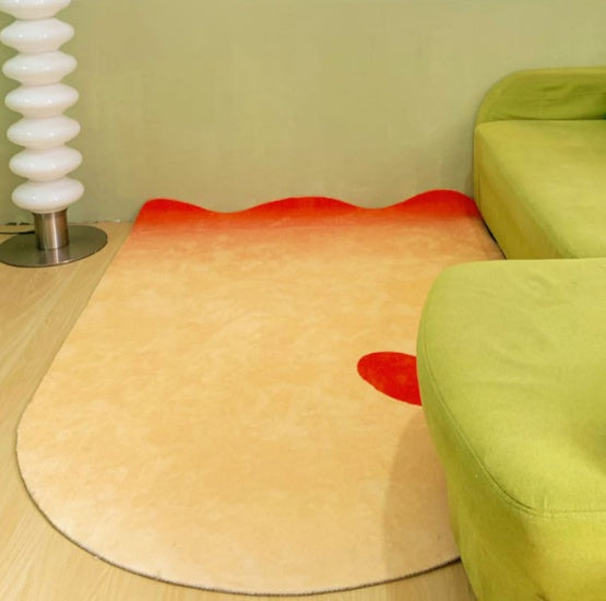 Alfombra Sala De Estar Dormitorio Mesa De Centro Manta Manta De Cama En Forma De Hogar