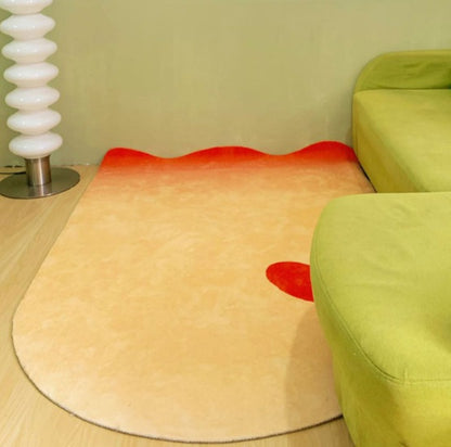 Alfombra Sala De Estar Dormitorio Mesa De Centro Manta Manta De Cama En Forma De Hogar