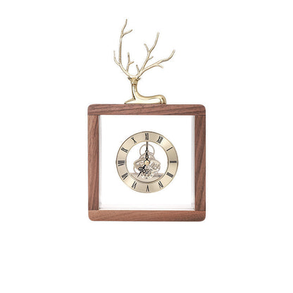 Living room study elk clock