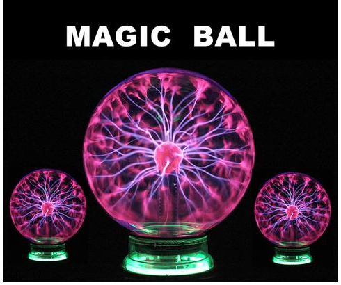 Boule de foudre Plasma, lumière magique électronique, boule à Induction électrostatique, boule magique avec musique, 4, 5, 6 pouces