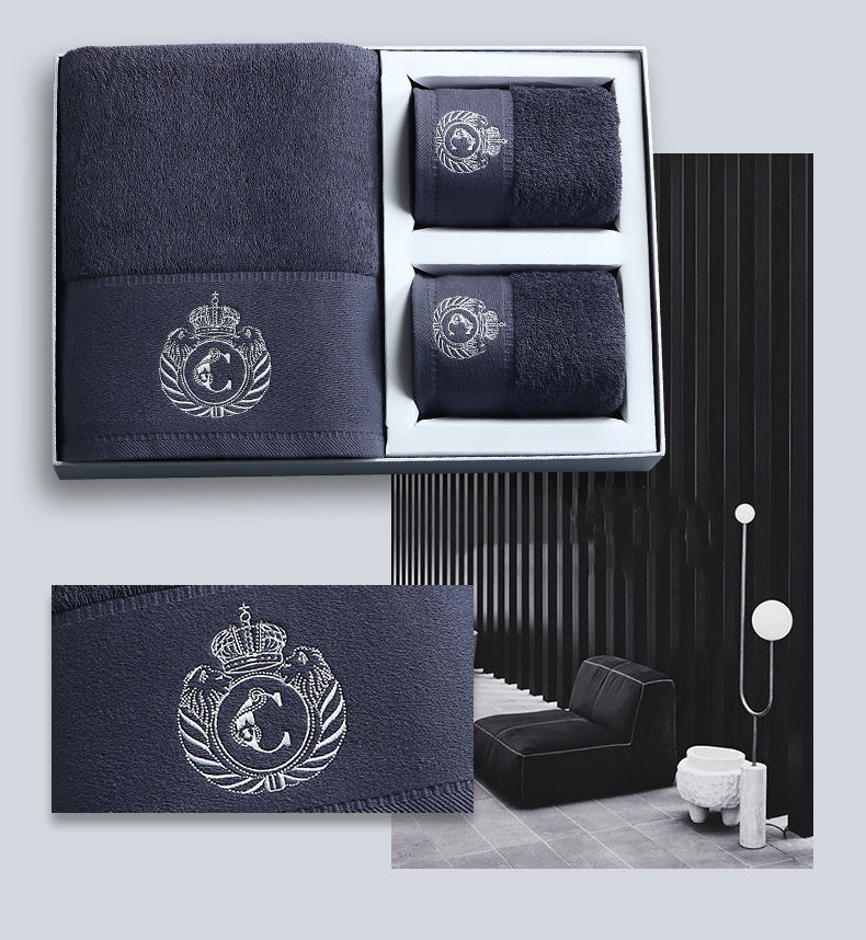 Three-piece hotel bath towel