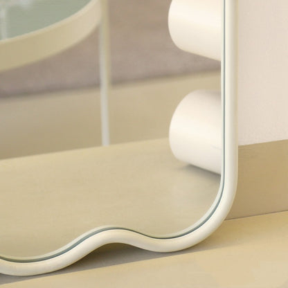 Cream White Ghost Shaped Mirror