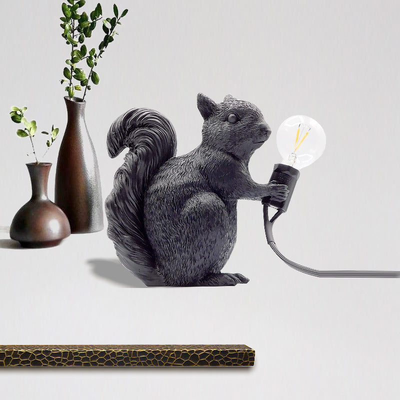 Nouveau Lampes décoratives créatives Ins lampe écureuil Animal