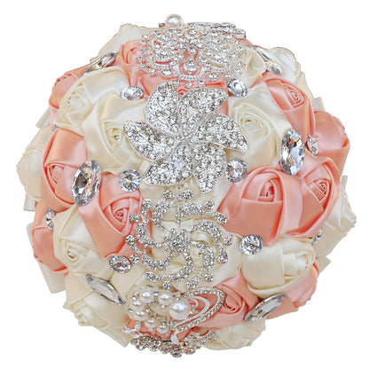 Bridal Finished Satin Bouquet Wedding Ribbon Handheld