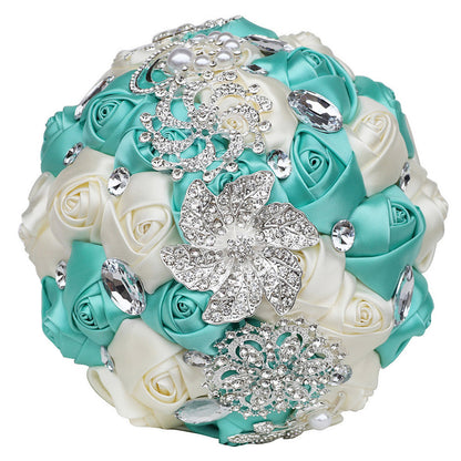 Bridal Finished Satin Bouquet Wedding Ribbon Handheld