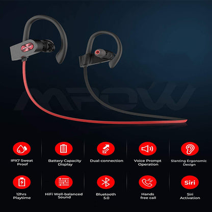 Auriculares bluetooth con oreja colgante