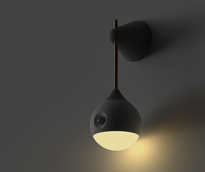 Lampe de chevet intelligente à Induction, luminaire décoratif d'intérieur, idéal pour un couloir, une salle de bain ou une chambre à coucher, corps humain 