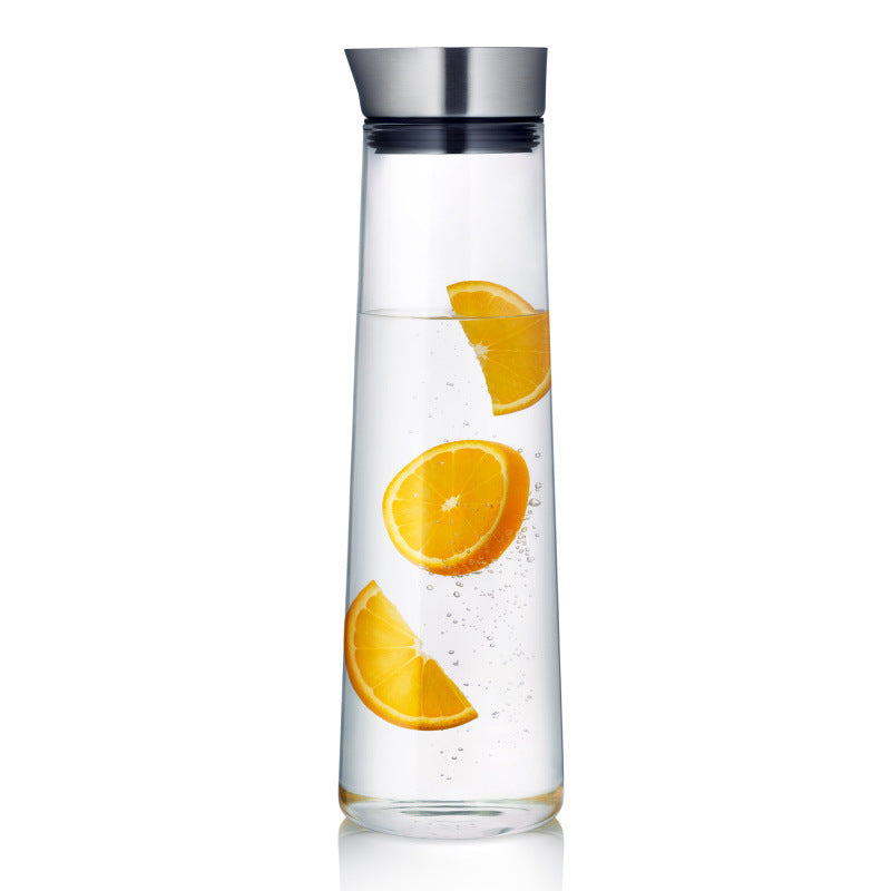 Thick glass juice jug Heat-resistant cold water cup large capacity cold water bottle