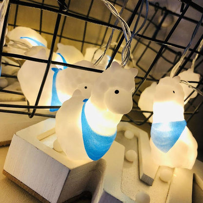 Lumières de Noël en forme de mouton