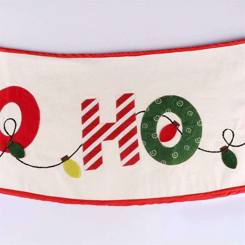 Creative Letters Christmas-tree Skirt Home Decorations