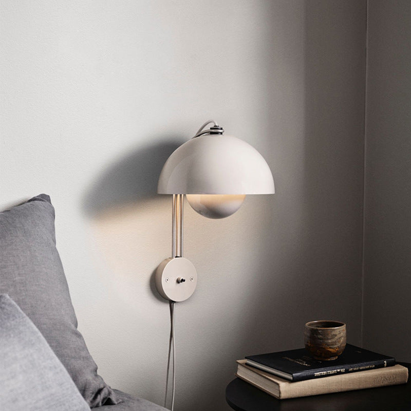 Lampe murale nordique minimaliste moderne créative en forme de bouton de fleur