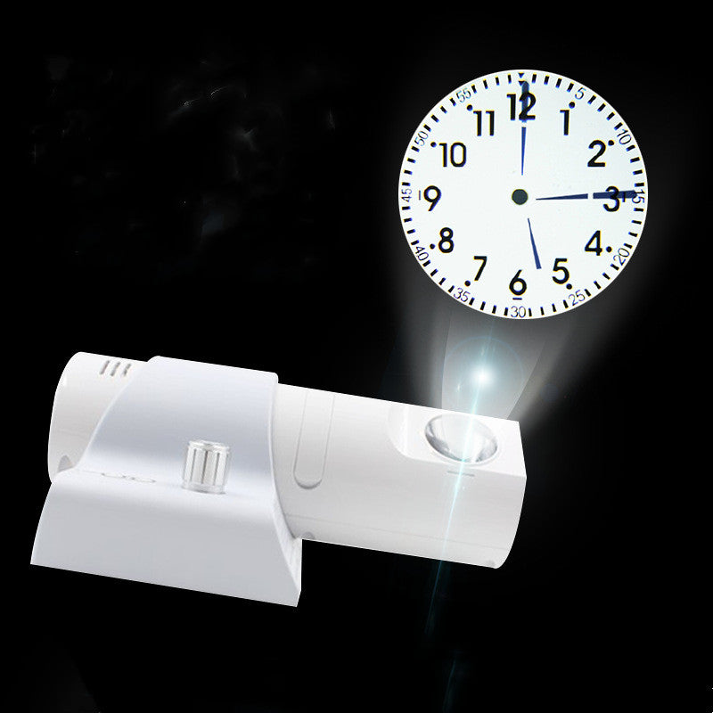 LED projection 180 degree rotating remote control clock