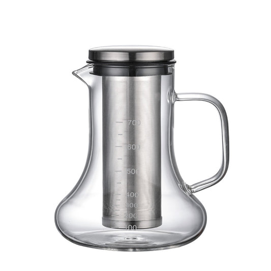 Cafetière portative à extraction à froid en verre borosilicaté à haute teneur