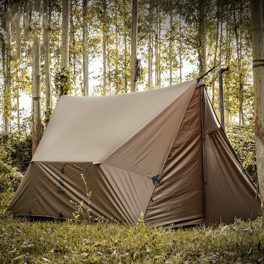 Tienda de campaña para sala de estar al aire libre con hamaca Wilderness Hut