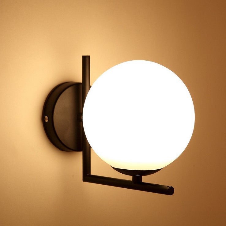 Lámpara de pared LED redonda de lujo, ligera y minimalista moderna