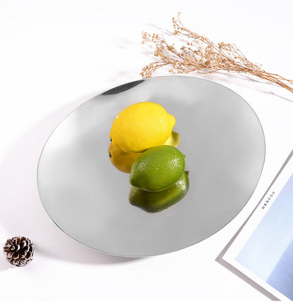 Assiette à fruits en forme d'acier inoxydable